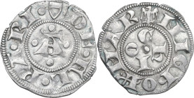 Ferrara. Nicolo II o III d'Este (1361-1388) (1393-1441). Marchesano grosso. CNI 1/6 - 1/2; MIR (Emilia) 218 - 221. AR. 1.20 g. 18.00 mm. SPL.