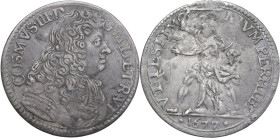 Firenze. Cosimo III de' Medici (1670-1723). Lira 1677. CNI 46/48; Gal. XVI, 1/3; MIR (Firenze) 335. AG. 4.39 g. 27.50 mm. R. BB+.