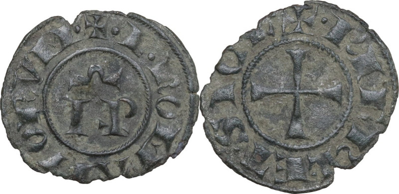 Messina. Federico II di Svevia (1197-1250). Denaro c. 1245. Sp. 137; Travaini 19...