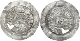 Milano. Lamberto di Spoleto (894-898). Denaro di stampo largo. CNI 1/2; MEC 1, -; MIR (Milano) 19. AG. 1.67 g. 34.00 mm. RRR. Rarissimo. Mancanze e fr...