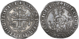 Napoli. Roberto d'Angiò (1309-1343). Gigliato coniato in Provenza. Cf. P/R 1-2 (nota 21); Cf. MIR (Napoli) 28; PdA 3982. AG. 3.42 g. 24.00 mm. Leggera...
