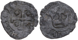 Napoli. Carlo III di Durazzo (1382-1386). Denaro. P/R 3; MIR (Napoli) 39. MI. 0.53 g. 15.00 mm. BB.