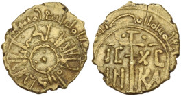 Palermo. Gugliemo I (1154-1166). Tarì. Sp. 87 o 89; Travaini 1995 287 o 288; D'Andrea-Contreras (Normans) 321 o 322. AU. 1.07 g. 12.50 mm. qSPL.