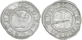Perugia. Repubblica (1260-1506). Grosso. CNI 75/76; Finetti 36. AG. 1.61 g. 20.00 mm. Graffio nel campo. BB.