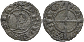 Perugia. Repubblica (1260-1506). Quattrino riferibile alla prima zecca di Filippo di Pellolo, 1374-1376. CNI 51; Finetti 49. MI. 0.76 g. 16.00 mm. NC....