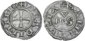 Rimini. Autonome (1250-1385). Denaro. CNI 29/32; MIR (Emilia) 1345. MI. 0.59 g. 17.00 mm. BB. Ex Nomisma 27, lotto 2120.