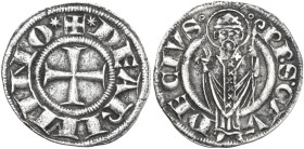 Rimini. Autonome (1250-1385). Grosso agontano. CNI 1; Bellesia 1; MIR (Emilia) 1353. AG. 2.23 g. 20.50 mm. RR. Molto raro. Lo stile del tutto particol...