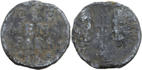 Roma. Clemente IX (1667-1669) Giulio Girolamo Rospigliosi. Bolla. Ser. 45. PB. 46.69 g. 34.50 mm. RR. qBB.