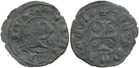 Spoleto. Autonome (sec. XIV-XV). Sestino. CNI tav. XVI, 6. MI. 0.90 g. 18.00 mm. RR. qBB.