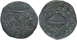 Urbino. Guidobaldo II della Rovere (1538-1574). Quattrino. CNI tav. XXIX, 9; Cav. 130. MI. 0.63 g. 16.00 mm. Bel BB.