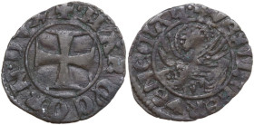 Venezia. Monetazione dogale per il Levante. Andrea Contarini (1365-1368). Tornesello. Paol. II 823. MI. 0.71 g. 17.00 mm. R. BB+.