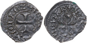 Venezia. Michele Steno (1400-1413). Tornesello. CNI 38-43; Paol. 5. MI. 0.56 g. 18.00 mm. R. qSPL.