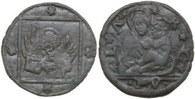 Venezia. Monetazione anonima per la città di Venezia e tutto il dominio. Bagattino, sigle FV (Francesco Falier massaro 1539-40), legge 12 ottobre 1519...
