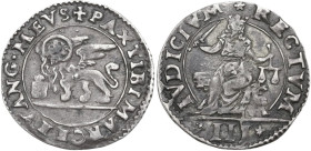 Venezia. Monetazione anonima per la città di Venezia e tutto il dominio. 3 Gazzette, legge del 10 aprile 1570. CNI tav. XL, 1; Paol. II 721. AR. 2.09 ...
