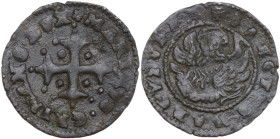 Venezia. Marino Grimani (1595-1605). Sesino di nuovo tipo. CNI tav. XX, 10; Paol. 19. MI. 1.22 g. 19.00 mm. BB+.