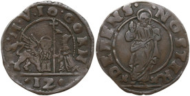 Venezia. Giovanni Corner I (1625-1629). Soldo da 12 bagattini. CNI VIII, 4; Paol. 16. MI. 1.98 g. 21.00 mm. BB+.