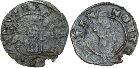 Venezia. Francesco Erizzo (1631-1646). Bezzo da 6 bagattini. CNI X, 14; Paol. 25. MI. 0.84 g. 18.00 mm. Mancanza marginale del tondello. qBB/BB.