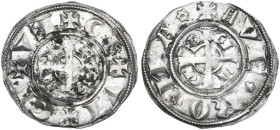 Verona. Emissioni anonime, Cangrande I (1308-1329) e successori. Grosso da 2 soldi. CNI 16/17; Rizzolli-Pigozzo Vr37; MIR (Triveneto) 313. AG. 1.30 g....
