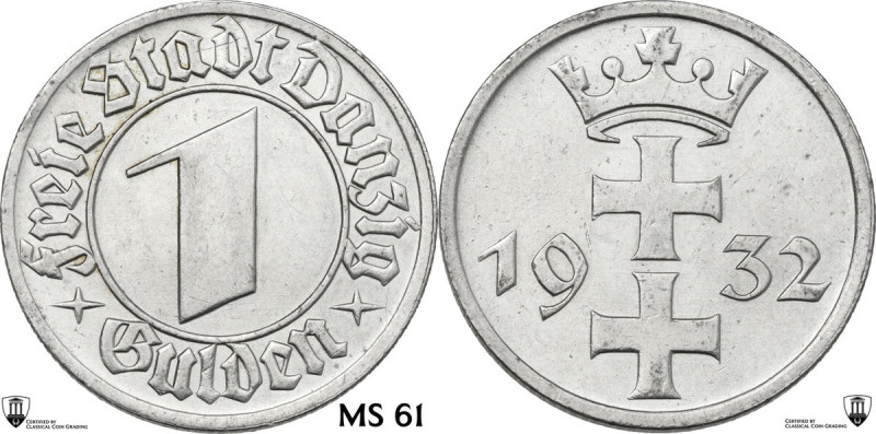 Poland. Danzig Free City (1920-1933). Gulden 1932. KM 154. NI. 5.03 g. 23.00 mm....