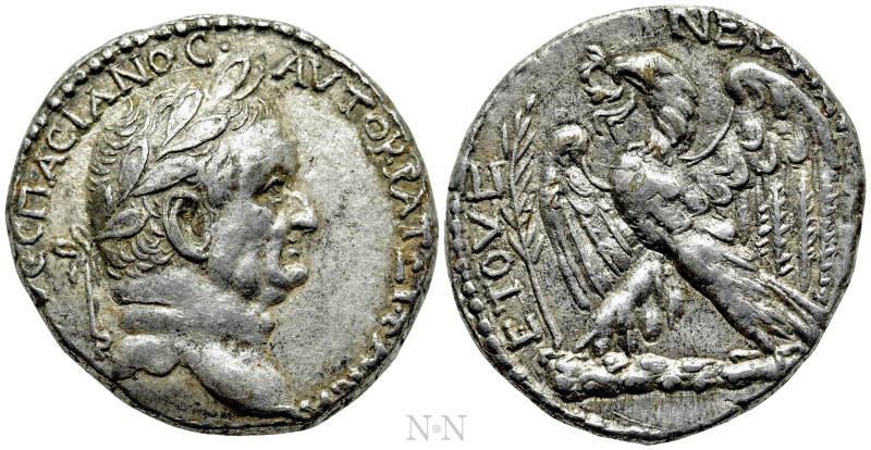 SELEUCIS & PIERIA. Antioch. Vespasian (69-79). Tetradrachm. Dated “New Holy Year...