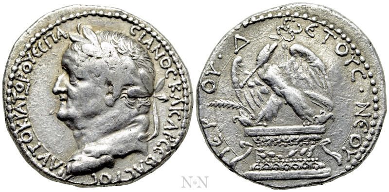 SELEUCIS & PIERIA. Antioch. Vespasian (69-79). Tetradrachm. Dated RY 4 (AD 71/2)...