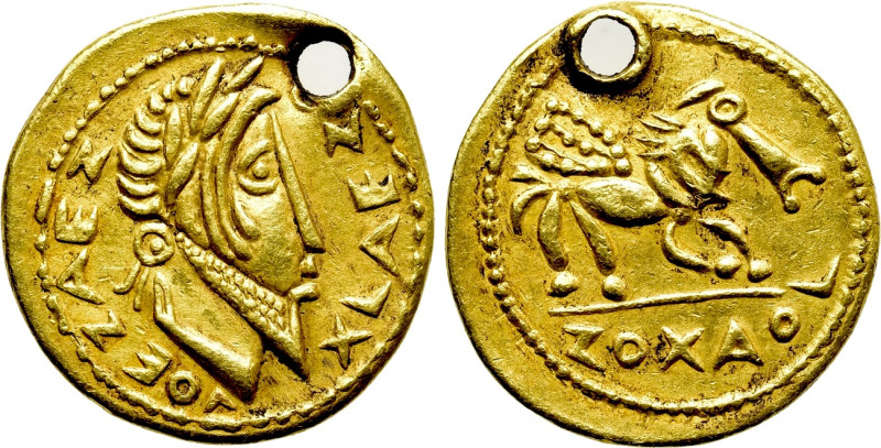 UNCERTAIN GERMANIC TRIBES. GOLD 'Aureus' (Circa late 3rd century). Possibly imit...