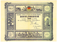 Gesellschaft deutscher Republikaner. 700 Gulden oder 400 Thaler (1848), Nachdruck 1893 Freiwilliges Anlehen zu Gunsten der deutschen Republik WGB