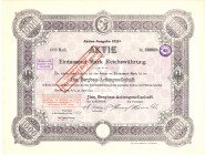 ILSE Bergbau-AG Grube Ilse N.-L. Aktie 1000 Mark 30. April 1922 RB VZL