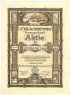 Strelow Hartpapier AG, Potsdam. Aktie 10 000 Mark Juli 1923, seltener hoher Nennwert (Zehnfachaktie) GEB+