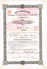 Württembergische Transport-Versicherungs-Gesellschaft zu Heilbronn Interimsschein zur Aktie 1000 Mark 15.10.1886 WGB