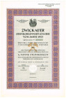 Zwickauer Steinkohlenwert-Anleihe vom Jahre 1923, wertbeständige Anleihe für 1/2 Tonne Steinkohle mit 5 vom Hundert verzinsbar 14.2.1923 blanko FKF
