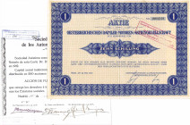 Zwei Automobilaktien: Oesterreichische Daimler.Motoren.AG, Wien Aktie 10 Schilling 23.5.1927 und Sociedad Esplanola de los Automóviles Mercedes Madrid...