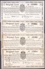 Braunschweig 13 Lose 1834-1863 GEB-VZL+