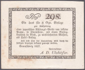 Braunschweig Los Ulzhöfer 8 Sgr. 1827 geringe Stockflecken, sonst FKF