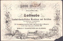 Hannover Los 1852 Eckrandfehler, sonst WGB