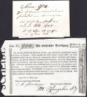 Lindau Los 1815 Verlosung eines Landgutes bei Lindau im Bodensee und weiterer Nebengewinnste. Dazu beiliegend Originalbrief, der mit dem Los zur Prüfu...