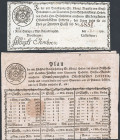 Osnabrück Los 1781 und Gewinnplan 1784 2 Stücke VZL+ / GEB