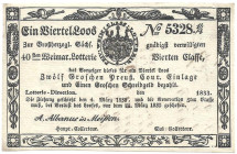 Weimar Los 1838 rückseitig Berechnungen VZL+
