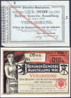 Berlin 2 Lose Berliner Gewerbe-Ausstellung 1879 und 1896 GEB-WGB
