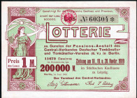 Berlin Los 1909 Central-Verband Deutscher Tonkünstler WGB+