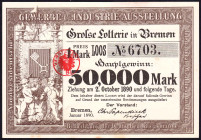 Bremen Los 1890 Gewerbe- und Industrie-Ausstellung FKF