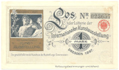 Dresden Los Internationale Kunstausstellung 1897 WGB