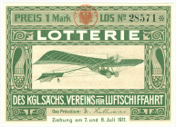 Dresden Los Köiglich Sächsischer Verein für Luftschiffahrt 1911 VZL