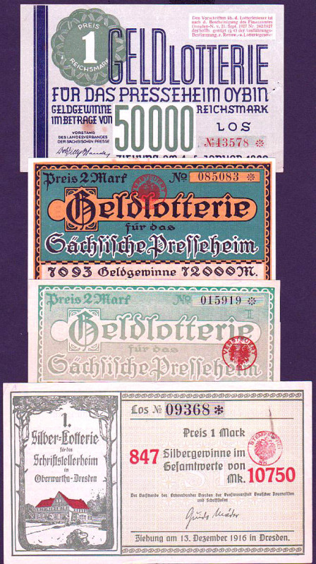 Dresden 4 Lose 1916-1928 VZL-FKF