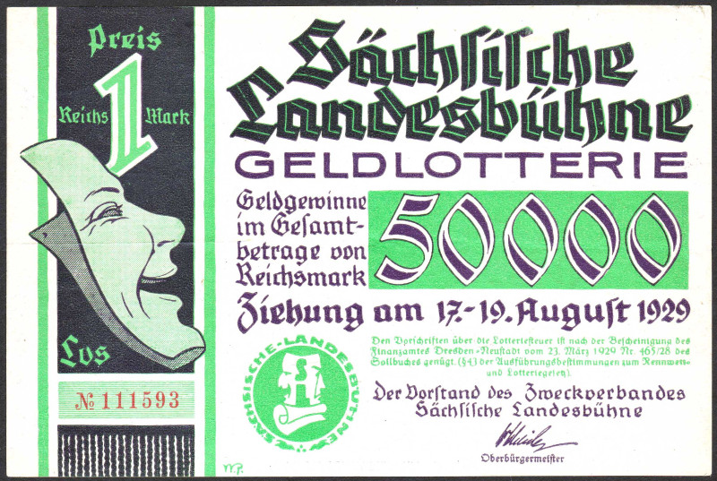 Dresden Los Sächsische Landesbühne 1929
