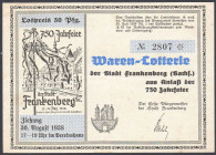 Frankenberg Los Waren-Lotterie 50 Pfg. VZL