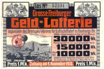 Freiburg i. Breisgau Los 1910 Breisgauer Verein für Luftschiffahrt FKF