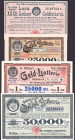 Gotha Sammlung von 10 verschiedenen Losen 1889-1910 GEB-FKF