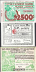 Karlsruhe 3 Lose 1921,1929,1933 GEB-WGB