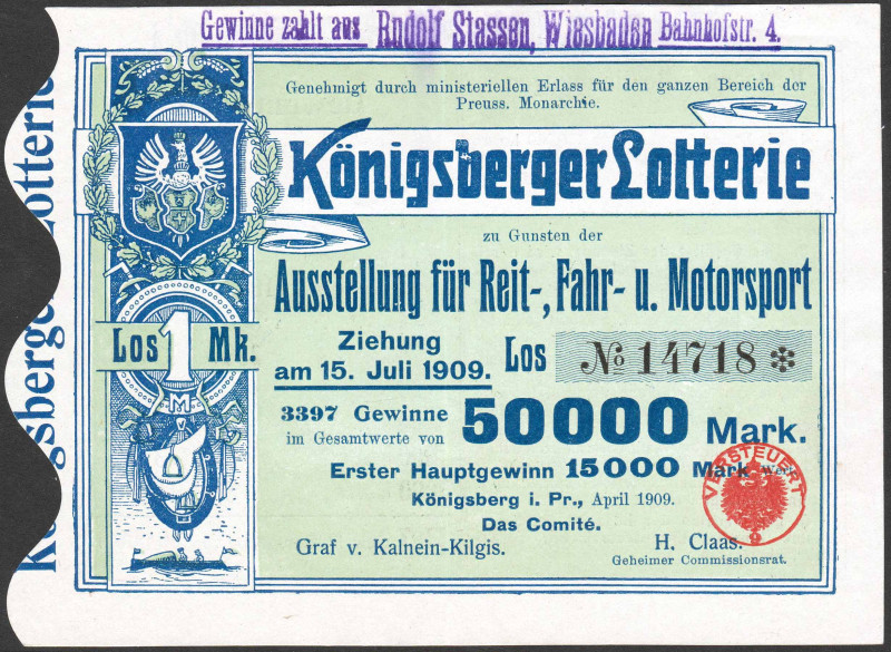 Königsberg Los 1909 VZL